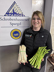 grüner und weißer Spargel ist im Angebot, und manchmal auch violetter Spargel (©Fptp: Martin Schmitz)